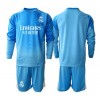 Real Madrid Keeper Hjemmedraktsett Barn 2025-26 Langermet (+ korte bukser)